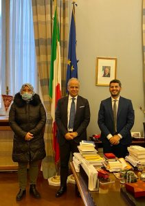 Primo incontro dopo la rielezione del Presidente con il Prefetto di Roma, S.E. Matteo Piantedosi